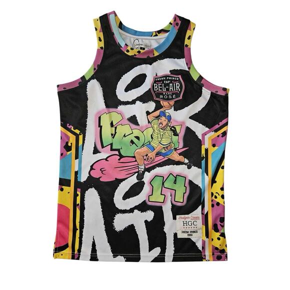 Will Smith Fresh Prince Of Bel Air Headgear Classics Basketball Jersey Mens SZ M - Picture 1 of 5